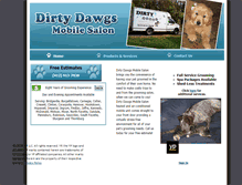 Tablet Screenshot of dirtydawgsmobilesalon.com
